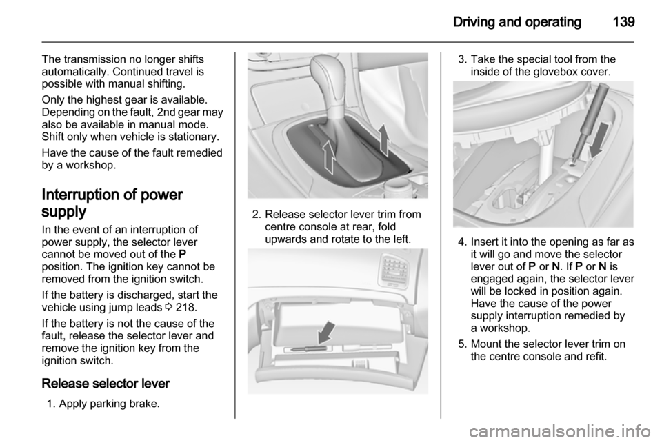 VAUXHALL INSIGNIA 2012.5  Owners Manual 