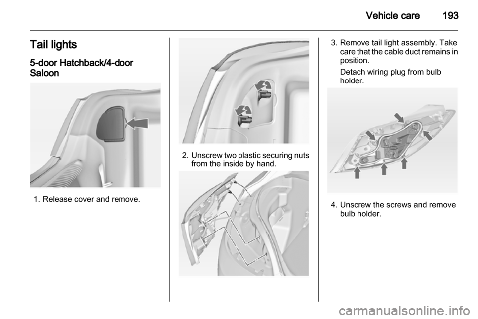 VAUXHALL INSIGNIA 2012.5  Owners Manual 
