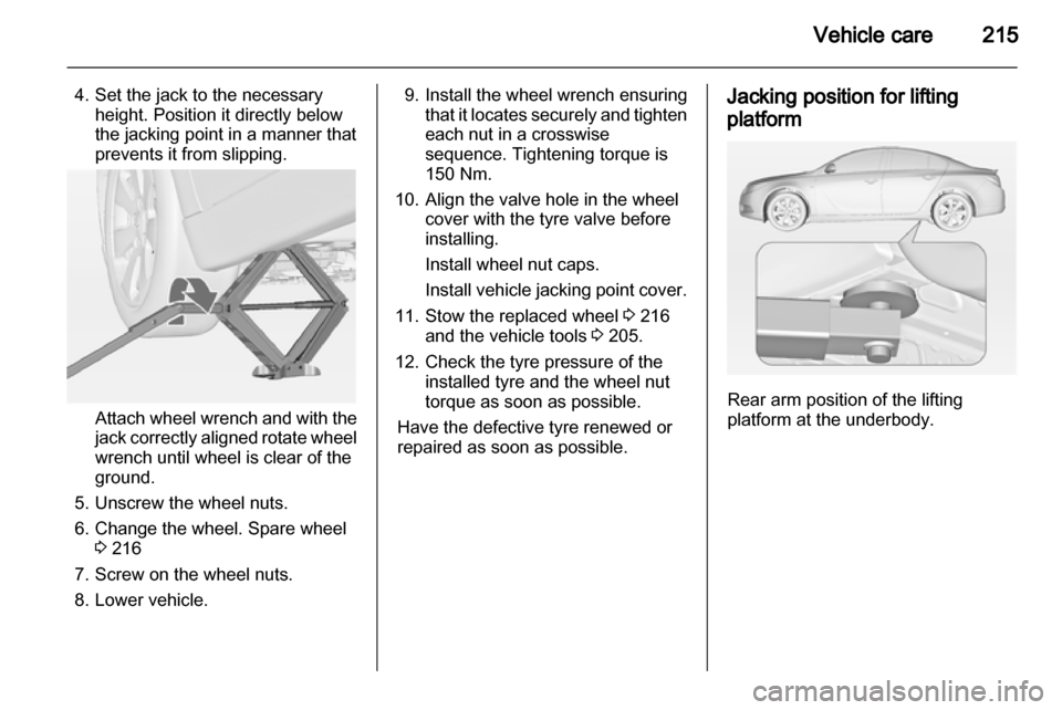 VAUXHALL INSIGNIA 2012.5  Owners Manual 