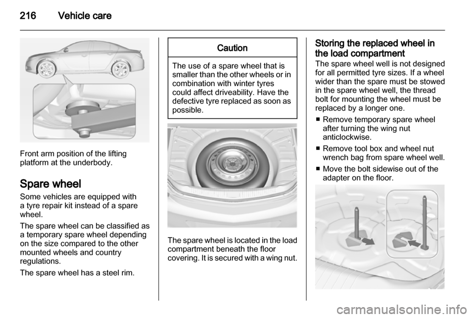 VAUXHALL INSIGNIA 2012.5  Owners Manual 