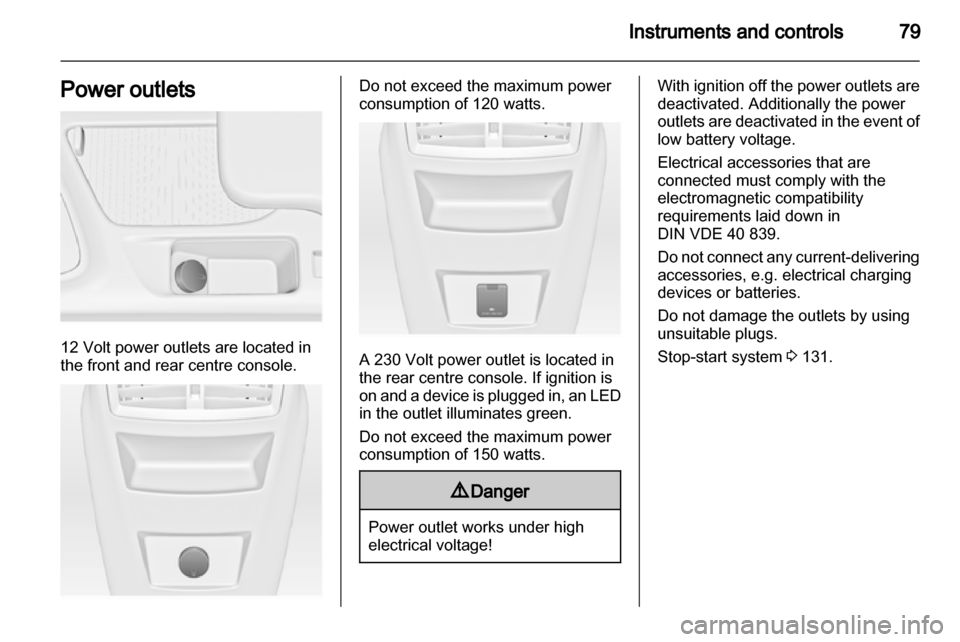 VAUXHALL INSIGNIA 2012.5  Owners Manual 