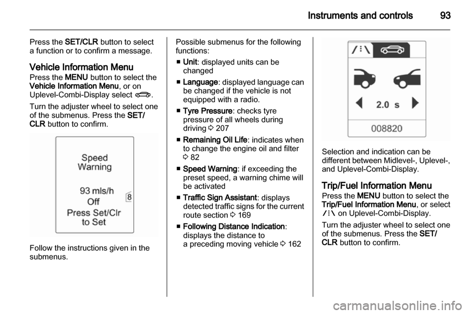 VAUXHALL INSIGNIA 2012.5  Owners Manual 
