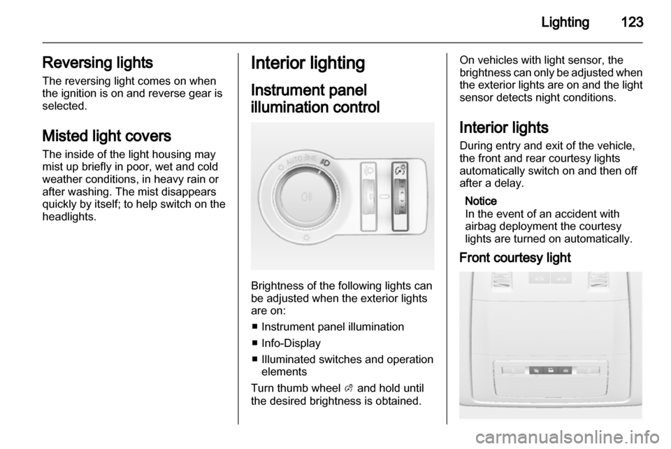 VAUXHALL INSIGNIA 2013  Owners Manual 