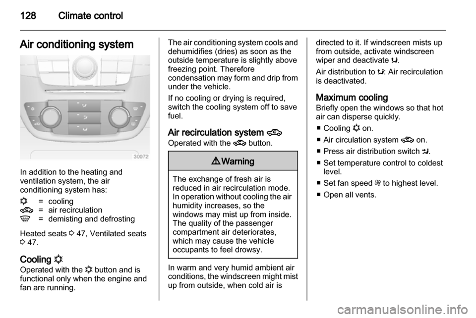 VAUXHALL INSIGNIA 2013  Owners Manual 