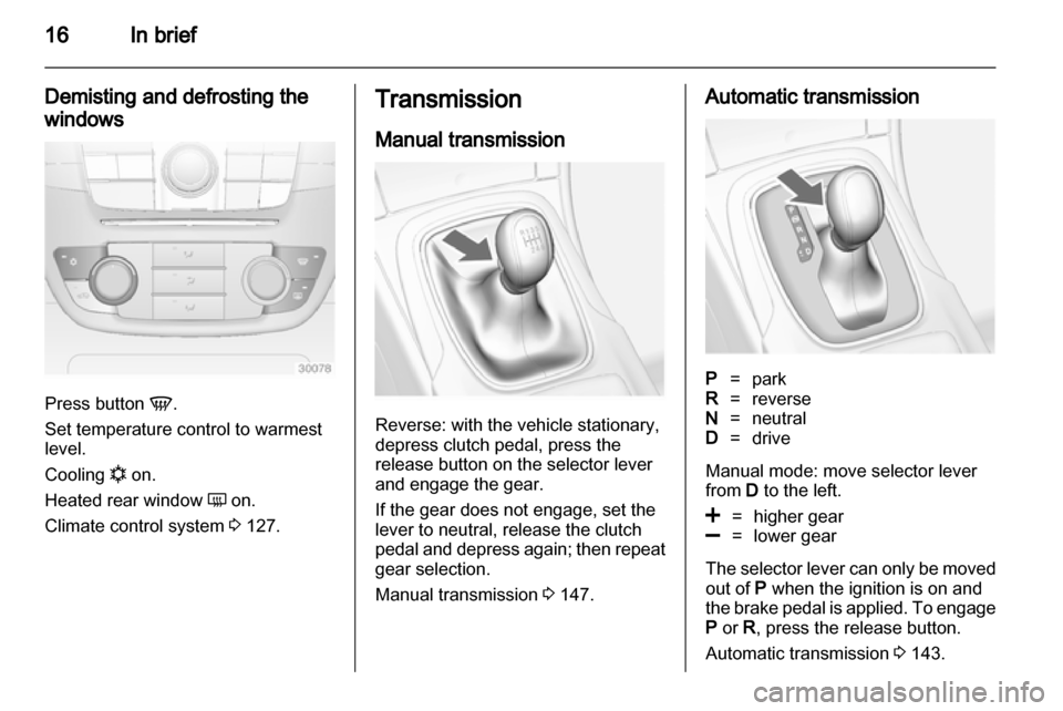 VAUXHALL INSIGNIA 2013  Owners Manual 