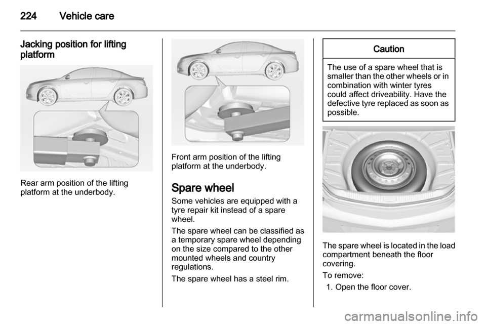 VAUXHALL INSIGNIA 2013  Owners Manual 