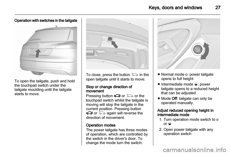 VAUXHALL INSIGNIA 2013  Owners Manual 