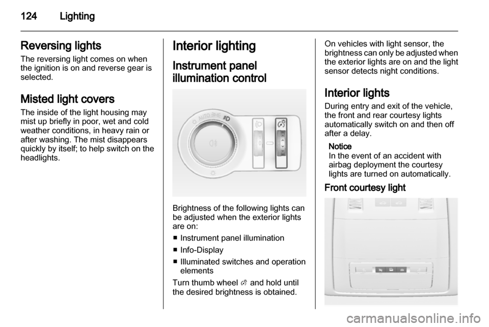 VAUXHALL INSIGNIA 2013.5  Owners Manual 