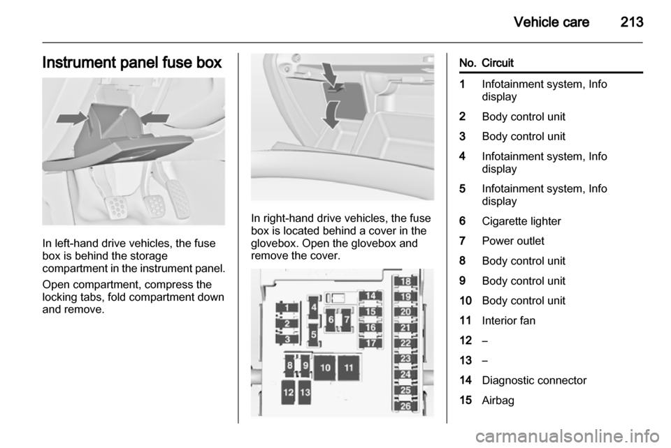 VAUXHALL INSIGNIA 2013.5  Owners Manual 