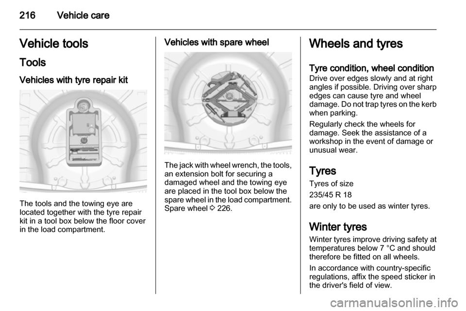 VAUXHALL INSIGNIA 2013.5  Owners Manual 