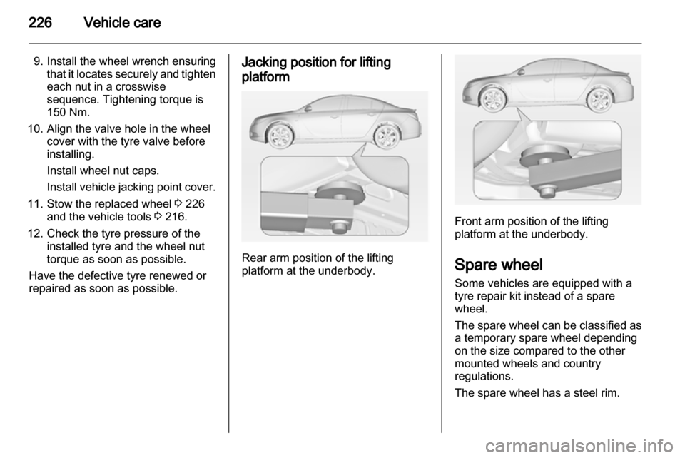 VAUXHALL INSIGNIA 2013.5  Owners Manual 