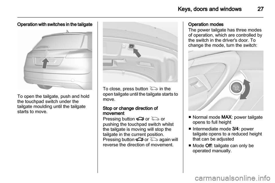 VAUXHALL INSIGNIA 2013.5  Owners Manual 