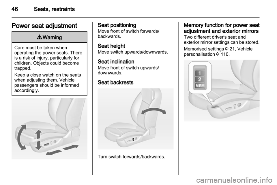 VAUXHALL INSIGNIA 2013.5  Owners Manual 