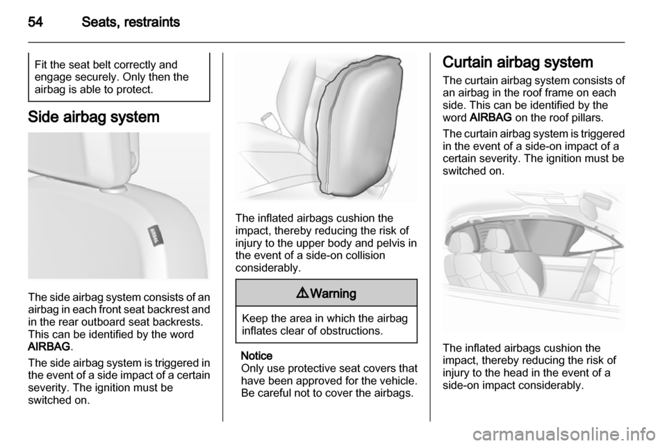 VAUXHALL INSIGNIA 2013.5  Owners Manual 