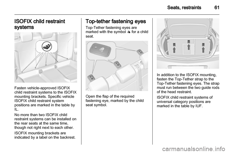 VAUXHALL INSIGNIA 2013.5  Owners Manual 