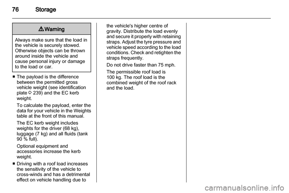 VAUXHALL INSIGNIA 2013.5  Owners Manual 