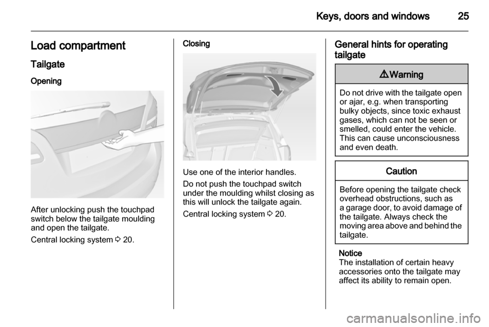 VAUXHALL MERIVA 2010.75  Owners Manual 