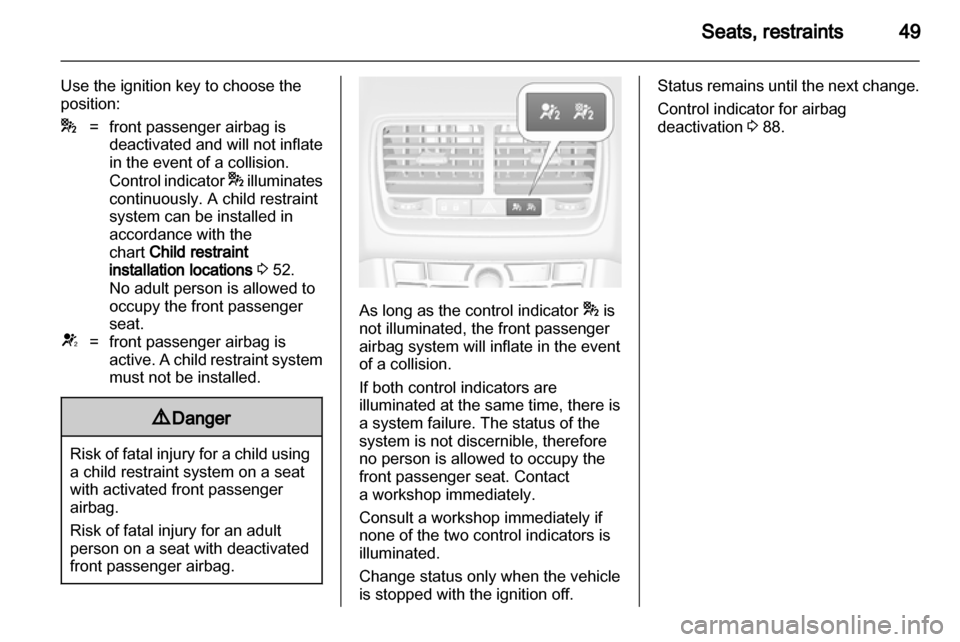 VAUXHALL MERIVA 2010.75  Owners Manual 