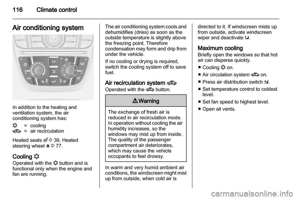 VAUXHALL MERIVA 2011.5  Owners Manual 