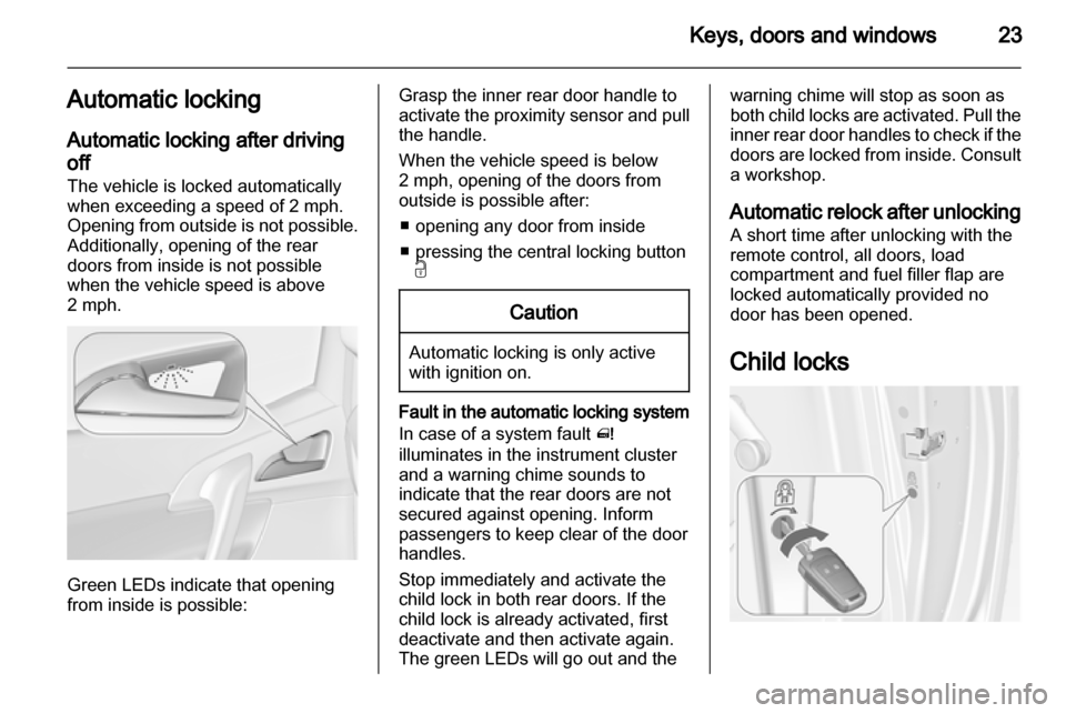 VAUXHALL MERIVA 2011.5  Owners Manual 