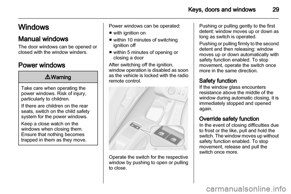 VAUXHALL MERIVA 2011.5  Owners Manual 