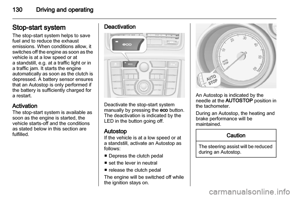 VAUXHALL MERIVA 2012.5  Owners Manual 