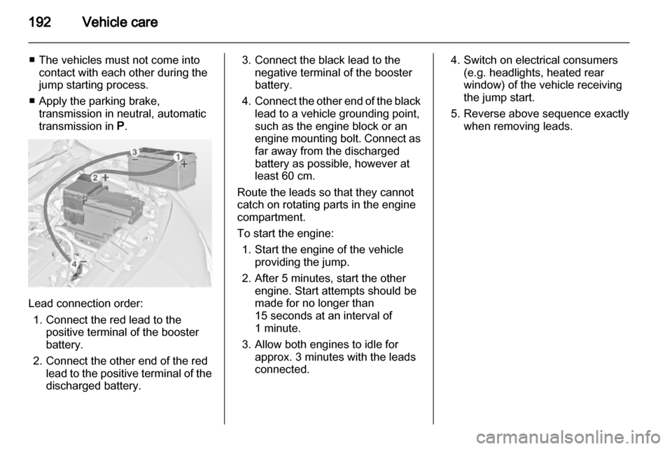 VAUXHALL MERIVA 2012.5  Owners Manual 
