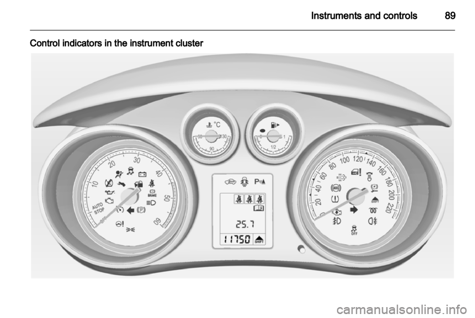 VAUXHALL MERIVA 2012.5  Owners Manual 