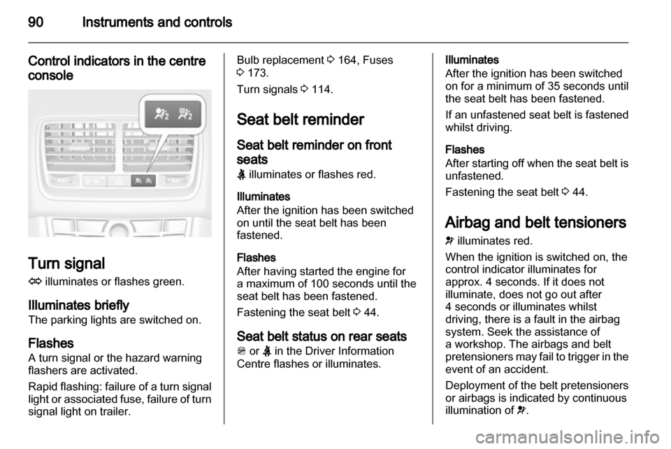 VAUXHALL MERIVA 2012.5  Owners Manual 
