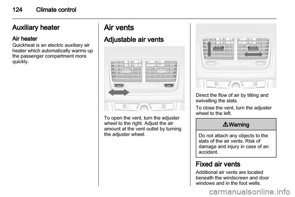 VAUXHALL MERIVA 2013  Owners Manual 