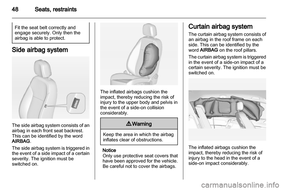 VAUXHALL MERIVA 2013  Owners Manual 