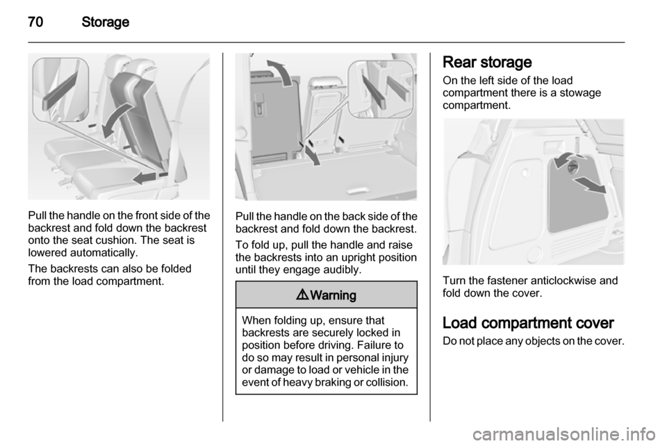 VAUXHALL MERIVA 2013  Owners Manual 
