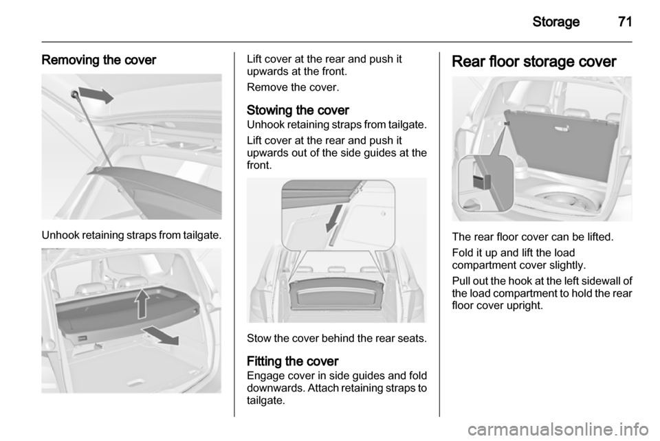 VAUXHALL MERIVA 2013  Owners Manual 