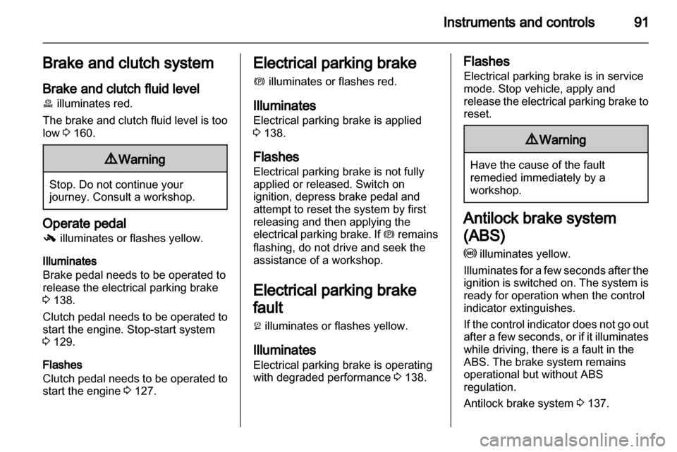VAUXHALL MERIVA 2013  Owners Manual 