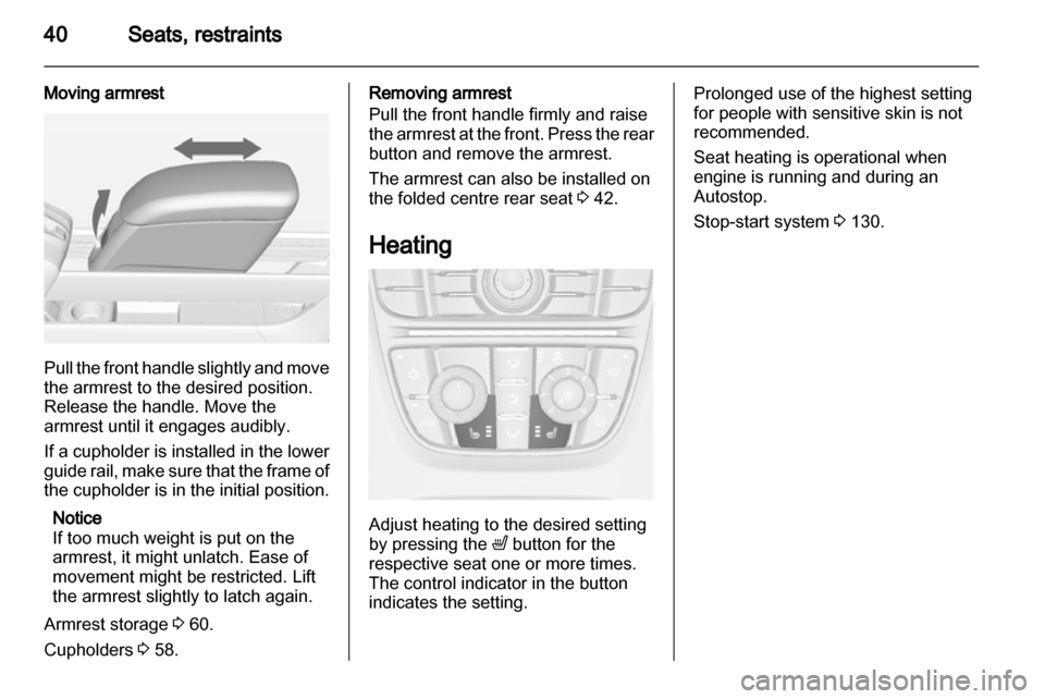 VAUXHALL MERIVA 2013.5  Owners Manual 