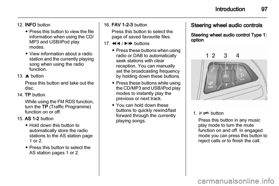 VAUXHALL MOKKA 2013  Infotainment system 