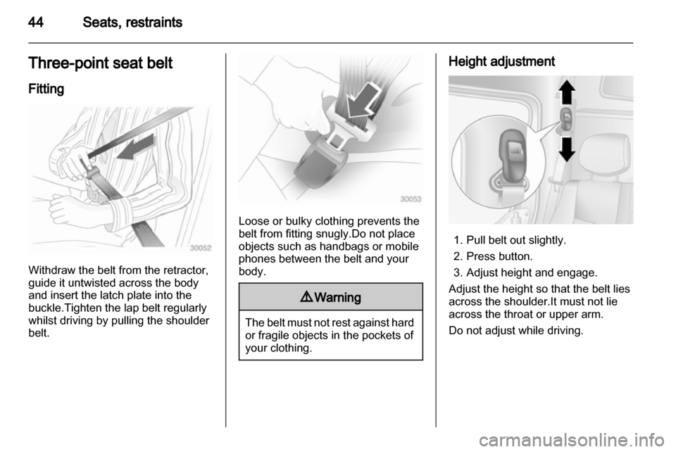 VAUXHALL MOVANO_B 2013.5  Owners Manual 