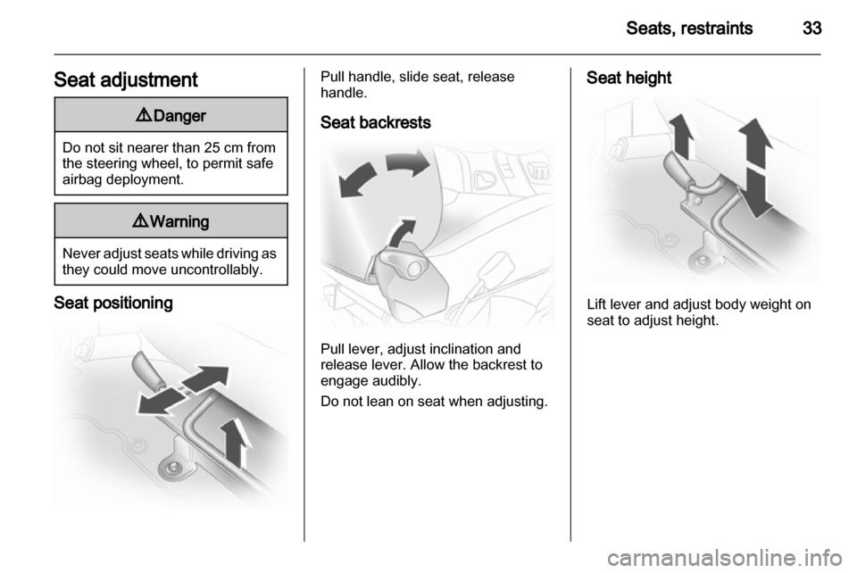 VAUXHALL VIVARO 2012  Owners Manual 
