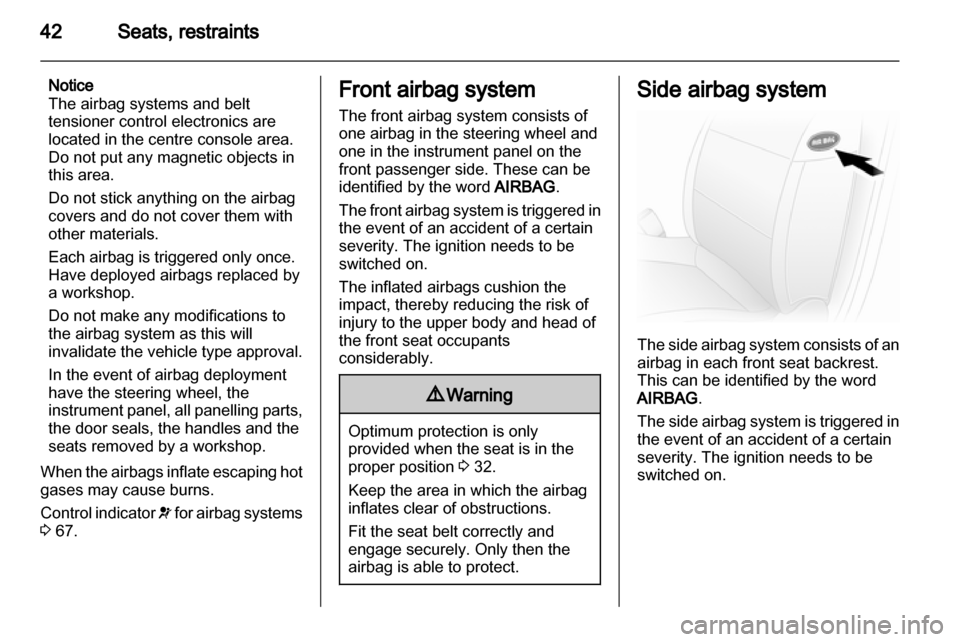 VAUXHALL VIVARO 2012  Owners Manual 