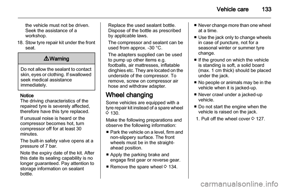 VAUXHALL VIVARO 2013  Owners Manual 
