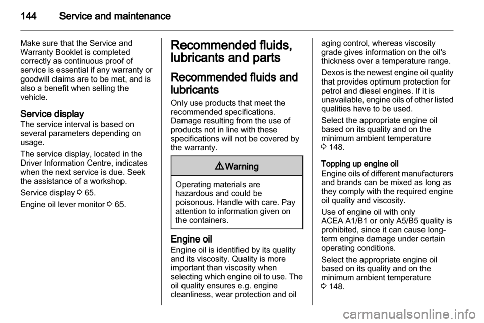 VAUXHALL VIVARO 2013  Owners Manual 