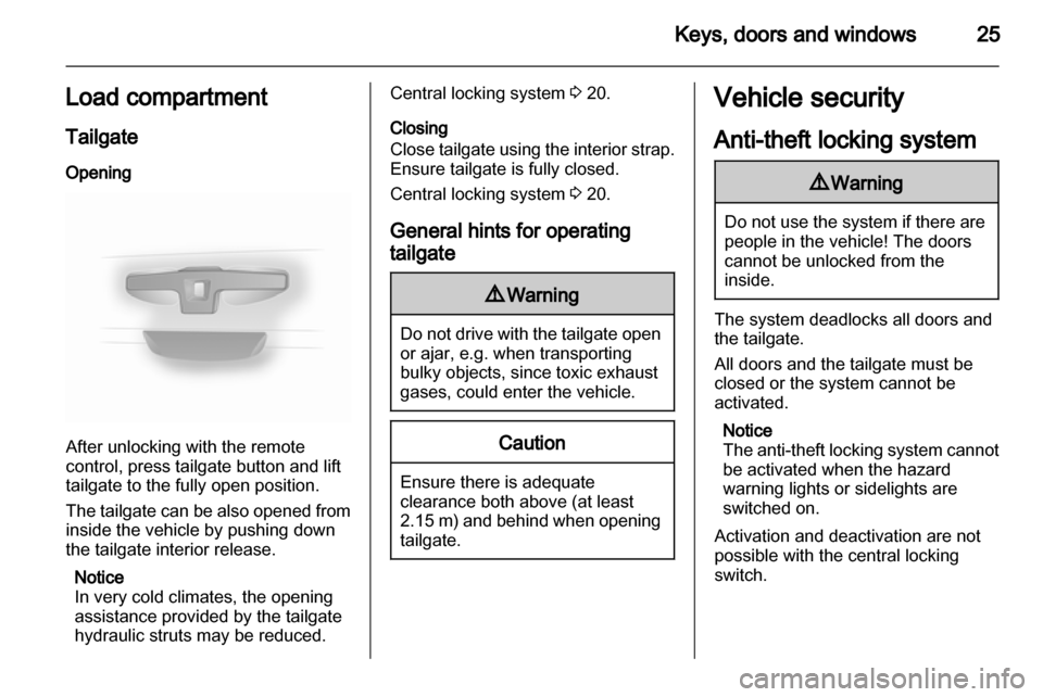 VAUXHALL VIVARO 2013  Owners Manual 
