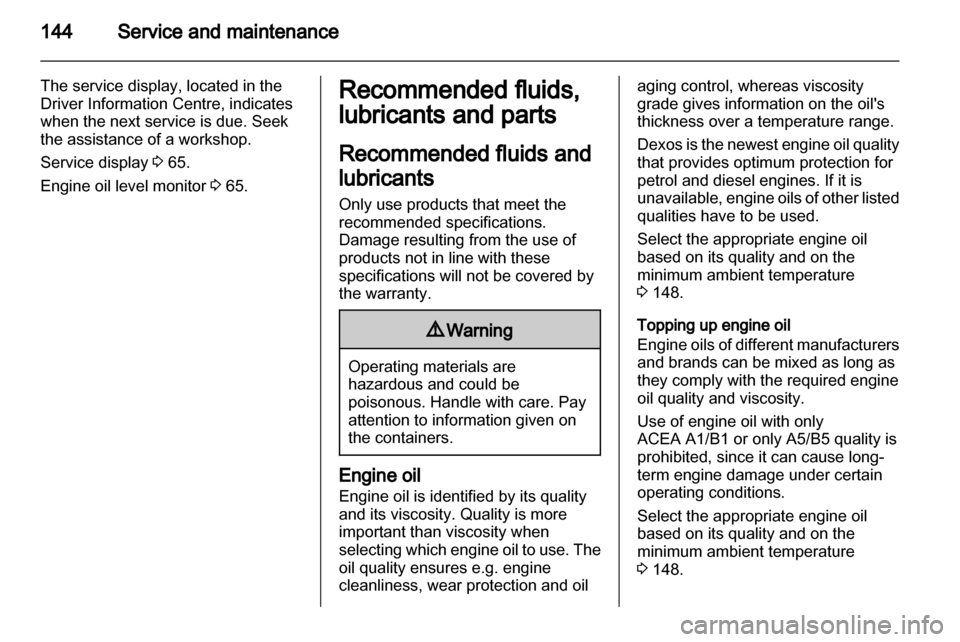VAUXHALL VIVARO 2013.5  Owners Manual 
