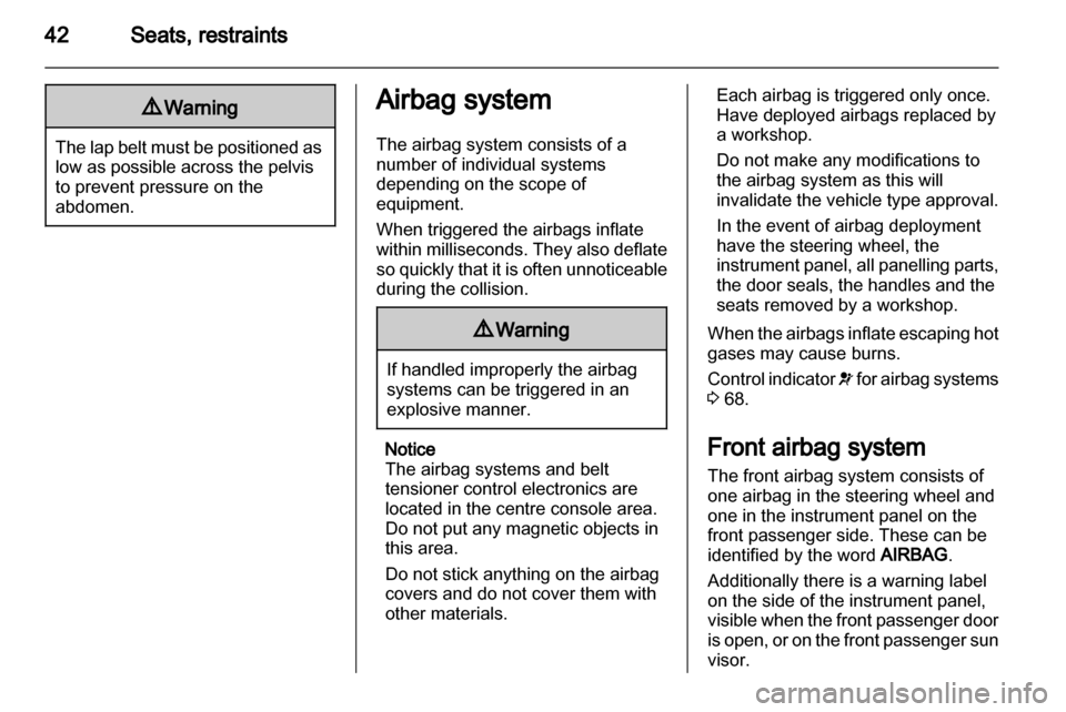 VAUXHALL VIVARO 2013.5  Owners Manual 