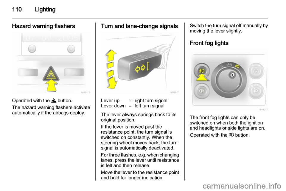 VAUXHALL ZAFIRA 2010  Owners Manual 