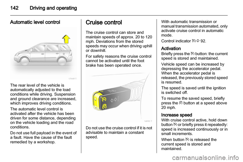 VAUXHALL ZAFIRA 2010  Owners Manual 