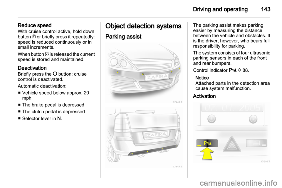 VAUXHALL ZAFIRA 2010  Owners Manual 