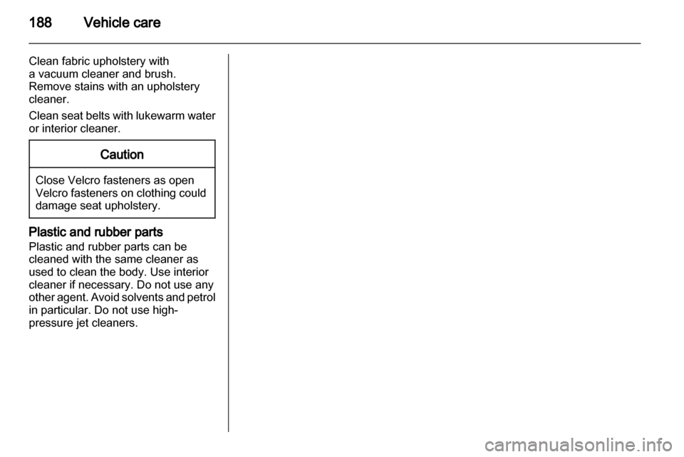 VAUXHALL ZAFIRA 2010  Owners Manual 