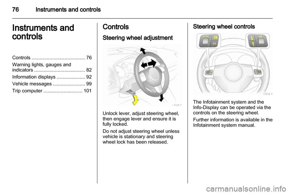 VAUXHALL ZAFIRA 2010  Owners Manual 