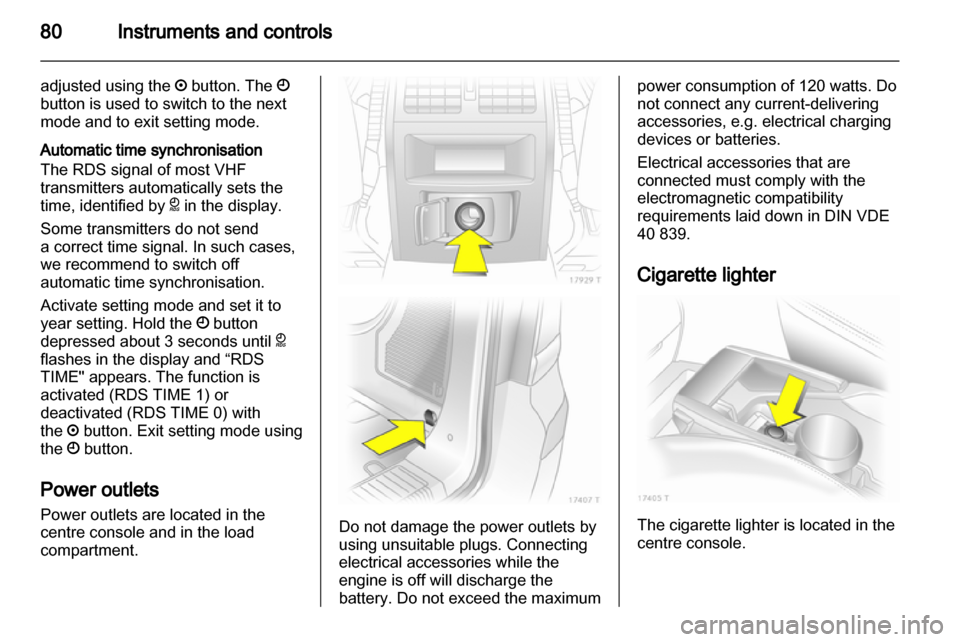 VAUXHALL ZAFIRA 2010  Owners Manual 